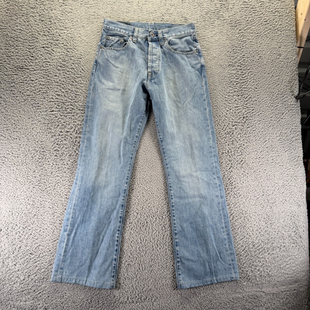 Vintage Pepe Dylan Jeans Mens 30x31 Blue Cotton Denim Bootcut Leg Workwear Faded